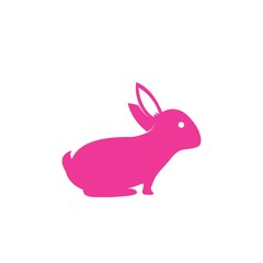 Rabbit Logo template vector icon illustration