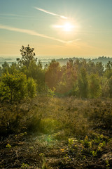 sunset in the mountains