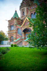 Fototapeta na wymiar Colorfull Russian Cathedral in Saint Petersburg