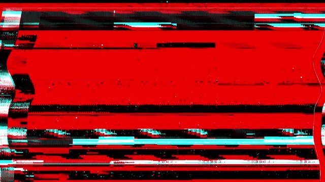 Cyberpunk Red Distortion Glitch Transition SIgnal Overlay 4K