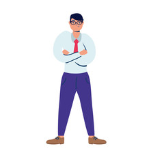 young businessman avatar character icon