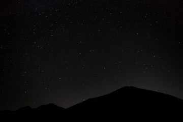 男体山から昇るアンドロメダ座とペガスス座