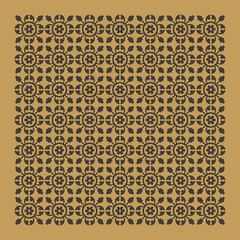 Gothic seamless pattern. Geometrical royal elements in a medieval style. Ornament for a tiles and mosaics.