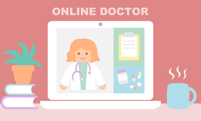 Online doctor or specialist consultant
