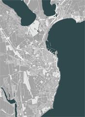 map of the city of Odessa, Odessa Oblast, Ukraine