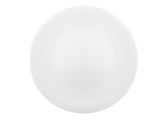 White plate on a white isolated background