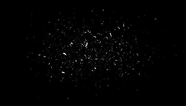 White Noise on Black Backround, Space Panorama, Vector