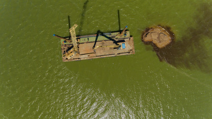 Przekop Mierzei Wiślanej z drona © Marcin