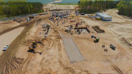 Przekop Mierzei Wiślanej z drona © Marcin