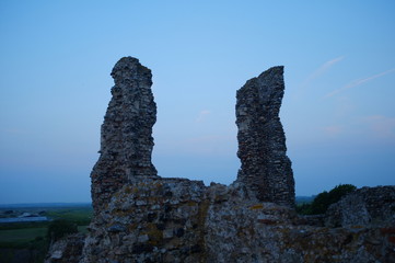 Old Roman ruins in the United Kingdom. 