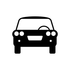 Car vector icon on white background