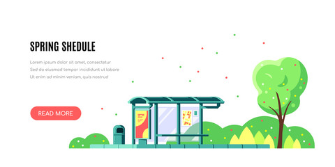 Naklejka premium bus_stop