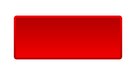 blank button. blank square red push button