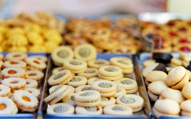 Traditional homemade cookies of Mantua reflex