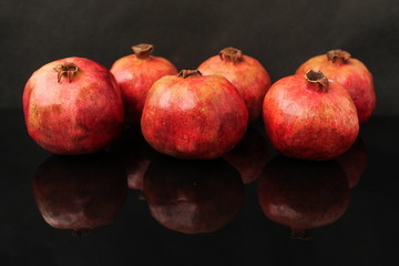 Fototapeta na wymiar diet food fresh fruit healthy juicy natural organic pomegranate pomegranate vegetarian vitamins