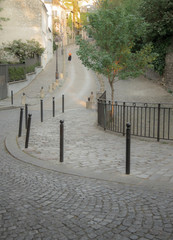 montmartre Paris street hill