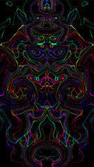 Abstrait - Fils de couleurs, multicolore - Abstrait - Bennydoscope