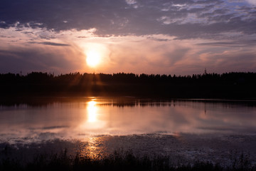 Sunset in Karelia