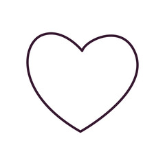 Heart line style icon vector design