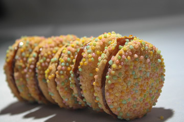 Alfajores caramel cookies