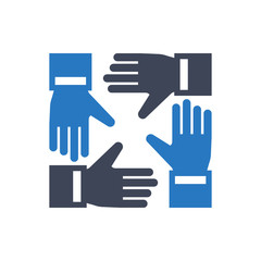 Fototapeta premium Teamwork icon