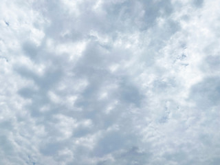 Obraz premium Sky background, Cloud formation during the rainy season, rainy season in the period is cool and humid.