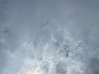 Sky background, Cloud formation during the rainy season, rainy season in the period is cool and humid.