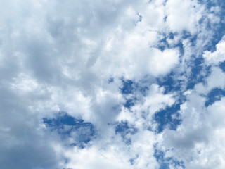 Sky background, Cloud formation during the rainy season, rainy season in the period is cool and humid.