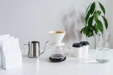 Coffee v60 brewing 