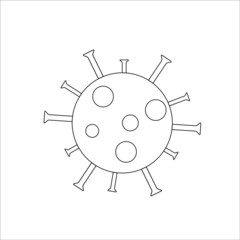 Coronavirus vector illustration icon symbol graphic