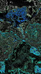 Abstrait Turquoise - Bennydoscope