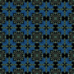 Mosaïque - Abstrait Turquoise - Bennydoscope