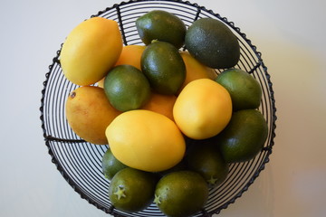 Lemons in a bowl