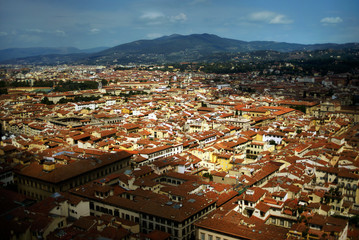Fototapeta na wymiar View from the Cathedral of Santa Maria del Fiore. Florence. Italy.