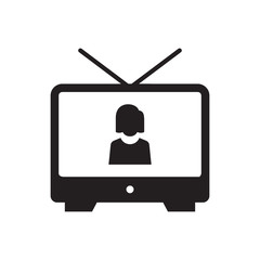 Television set icon