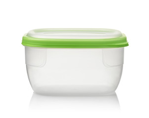 Front view of  food plastic storage container