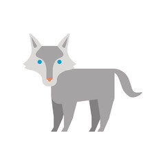 vector illustration of a wolf