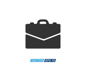 Suitcase or Briefcase Icon Design Vector