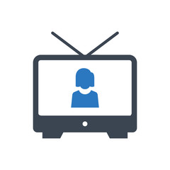 Television set icon