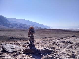 Stone pyramid in Death Valley National Park