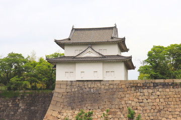 Fototapeta na wymiar 大阪城・六番櫓 / Rokuban-yagura Turret, Osaka Castle, Japan