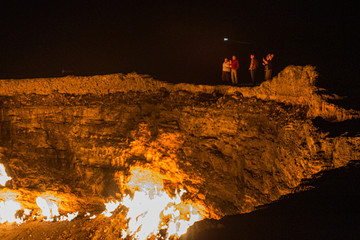 Darvaza (Derweze) gas crater (Door to Hell or Gates of Hell) in Turkmenistan © Matyas Rehak