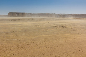 Houses in Karakum desert in Turkmenistan