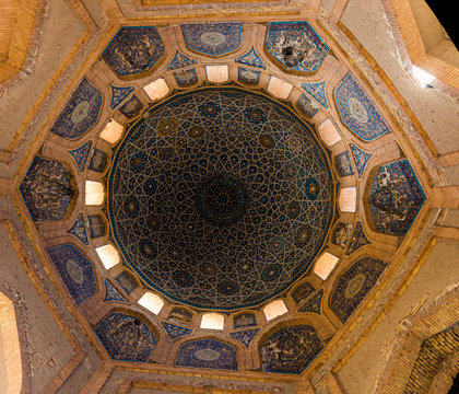 Cupola of Turabeg Khanum Complex (Mausoleum) in Konye-Urgench, Turkmenistan