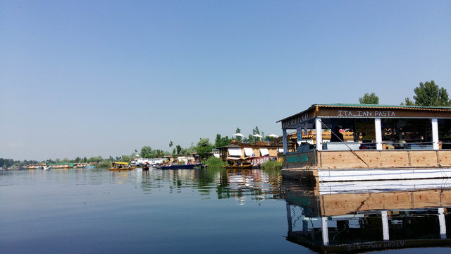 Dal  lake in Srinagar, the summer capital of Jammu and Kashmir, India.