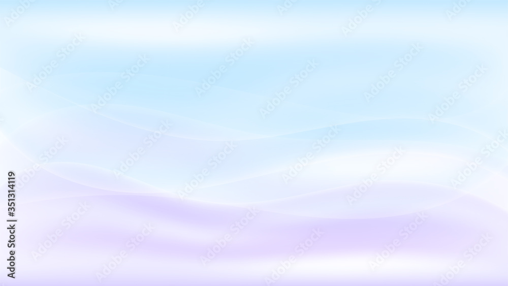 Poster Purple pastel vector background curve design. Gradient soft background in pastel colors. Liquid dynamic shapes abstract composition. Fluid modern template. Neon design geometric fluid graphic shape.