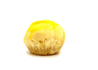 Thai cookie .Thai snacks cookie on white background