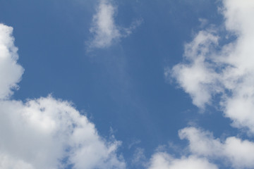 sunny pollution free blue sky for nature inspiration, copy space