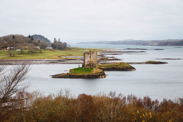 Fototapeta na wymiar Castle stalker in Scotland