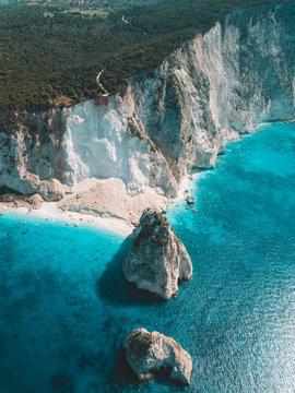 Aerial view of Akra Keri, Laganas, zante  planos Greece